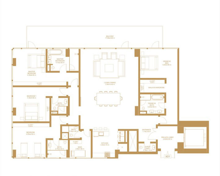 4 Bedroom : 3272 Sq.ft.